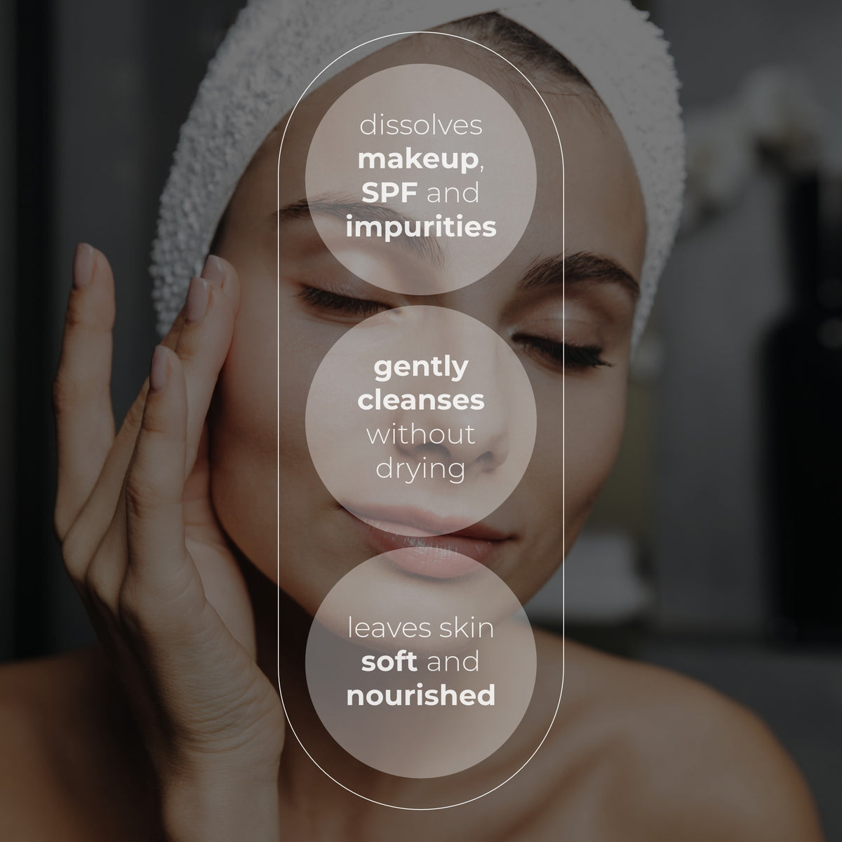 Microbalm for the First Step of Face Cleansing